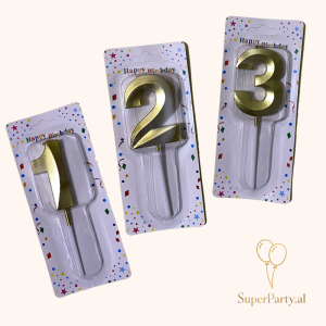 Qiri Numër Gold 6 cm