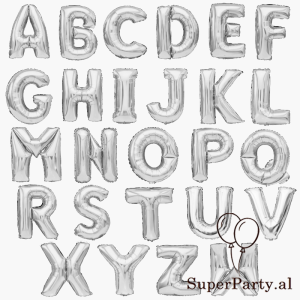 Shkronja e vogël foil silver masa 18"