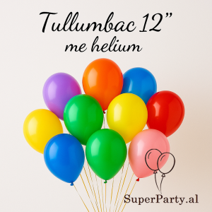 Tullumbac 12" me helium (reth 30 cm i fryrë)