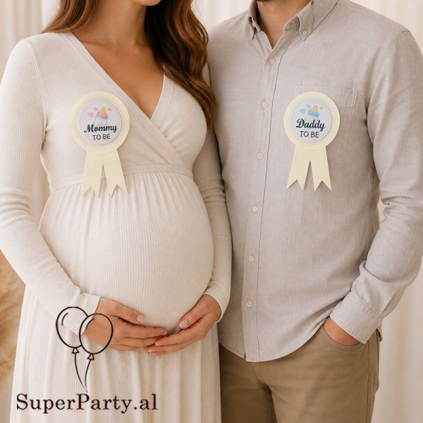 Mommy & Daddy To Be Badge Set