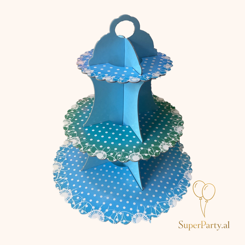 Mbajtëse me 3 kate Cupcake Stand